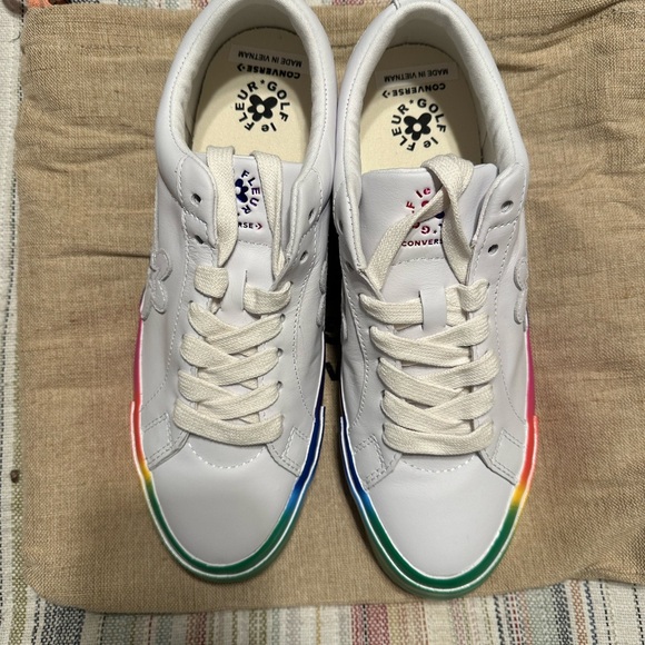 CONVERSE x Tyler The Creator Golf Le Fleur Ox Rainbow NEW - M 9.5/ W 11.5 - Picture 5 of 8
